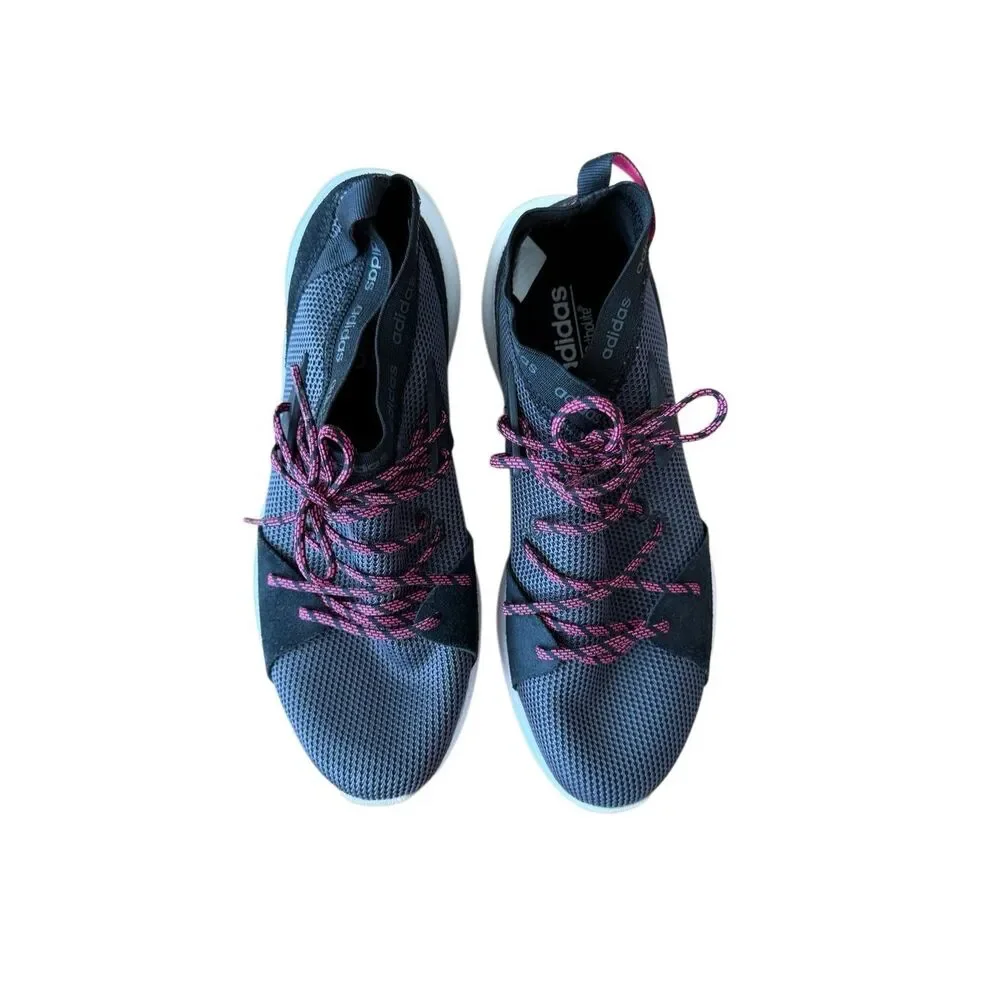 Adidas Womens Black Pink Quesa Cloudfoam Ortholite Running Sneakers Size 8.5